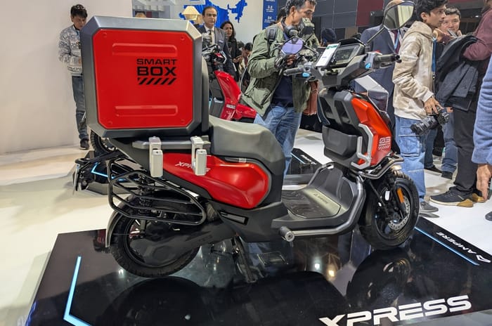 Ampere Xpress B2B electric scooter revealed at Auto Expo 2025